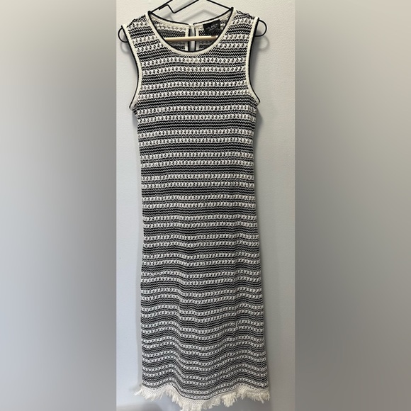 NWOT! J.Crew Collection crochet lined midi dress in stripe. Small.#CA706 $128 - Picture 3 of 6